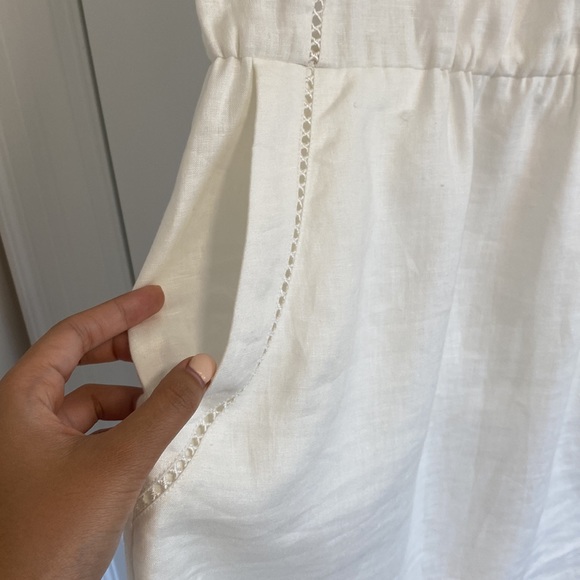 JOE FRESH White Linen Dress in Size Medium - Picture 4 of 5